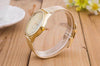 Women's Golden Alloy Mesh Band Elegant Quartz WristWatch