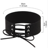 Wide Black Velvet Choker Necklace
